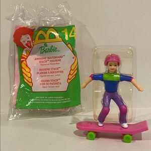 2000 Barbie McDonald’s Happy Meal Toy - Awesome Skateboard Stacie   vintage toys